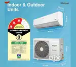 Whirlpool 1.5 Ton Inverter New Box Pak. 10.Fut copper pipe sathe