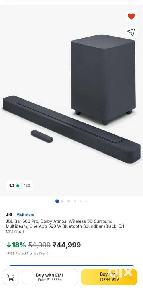 JBL BAR 500 PRO,DOLBY ATMOS