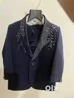 Party Suit Set - Dark Blue (12 to 18 months baby)