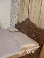 Pure teakwood King size bed without matters