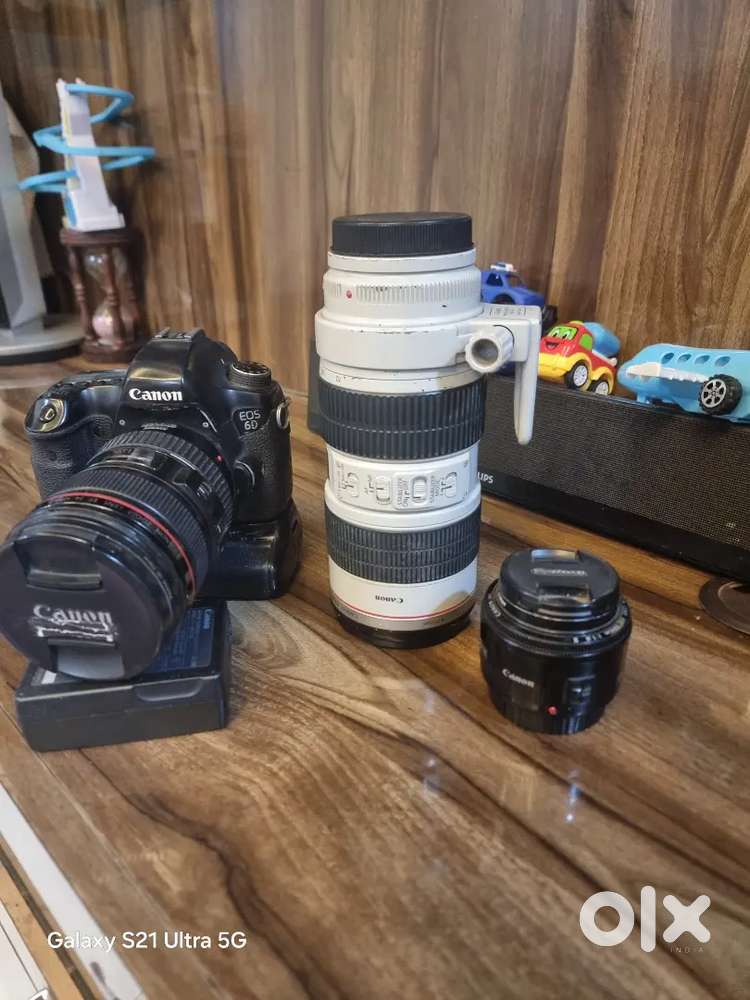 Canon 6d camera with 24-105 AND 70-200 MM &50MM LENS for sell