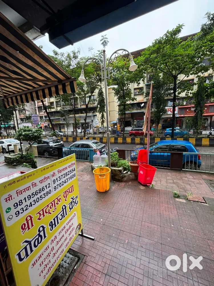 Nice shop for rent with big otla in airoli