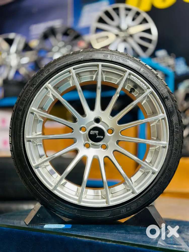Gtrpro 17₹inch 5*100pcd 9J Alloy wheels With tyres Set of 4