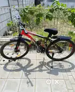 Mountain bike cycle with 29 inches tyres and all accessories
