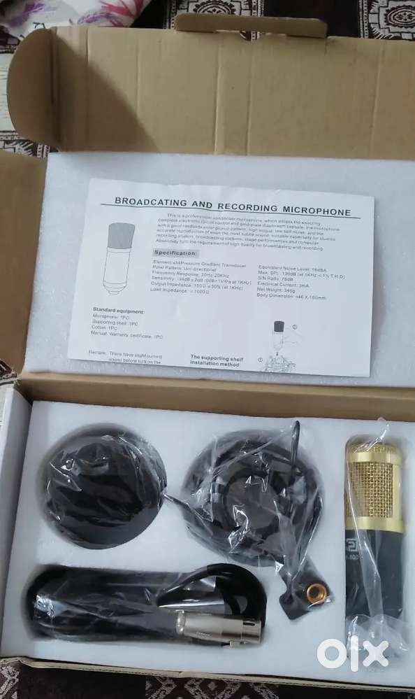 Condenser Microphone with recoding stand