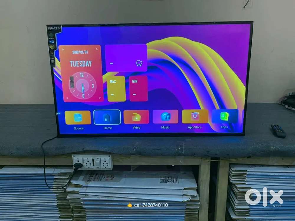 (4k) smart led•tv Wi-Fi youtube all android apps 1yr warranty