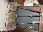 Yonex Rackets (3 Rackets, Bags included)