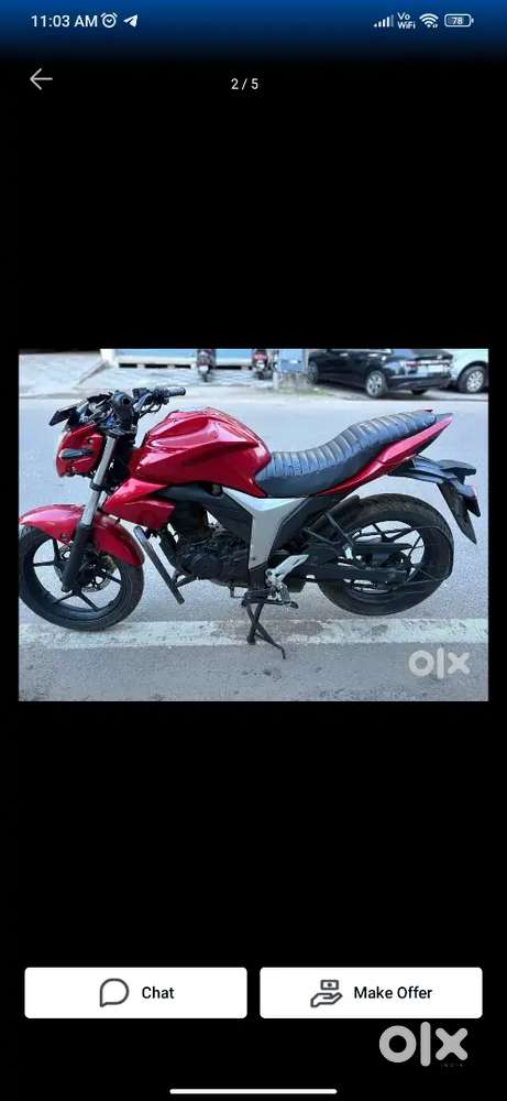 Gixxer bike selling