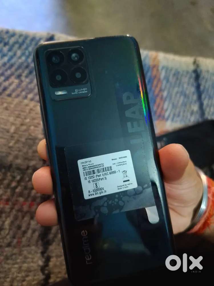 Realme 8 4g phone good phn bill box available fingerprint not working