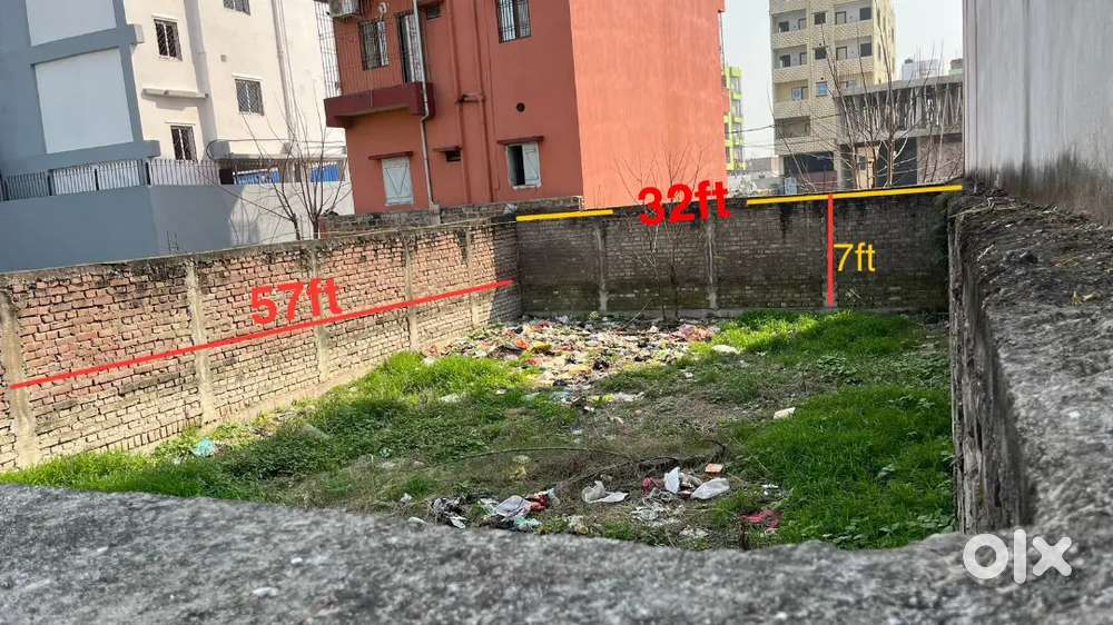 Residential Plot 57*32  7ft Boundary Near Bus Stand, Krishna Niketan