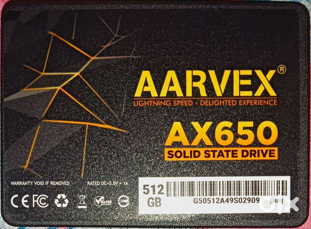 aarvex ax650 ssd 512gb