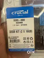 32 gb 2*16 Ram ddr5 4800mhz laptop
