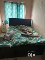 wooden bed