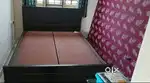 5X6 wooden cot and Kurlon rubberized coir mattress available