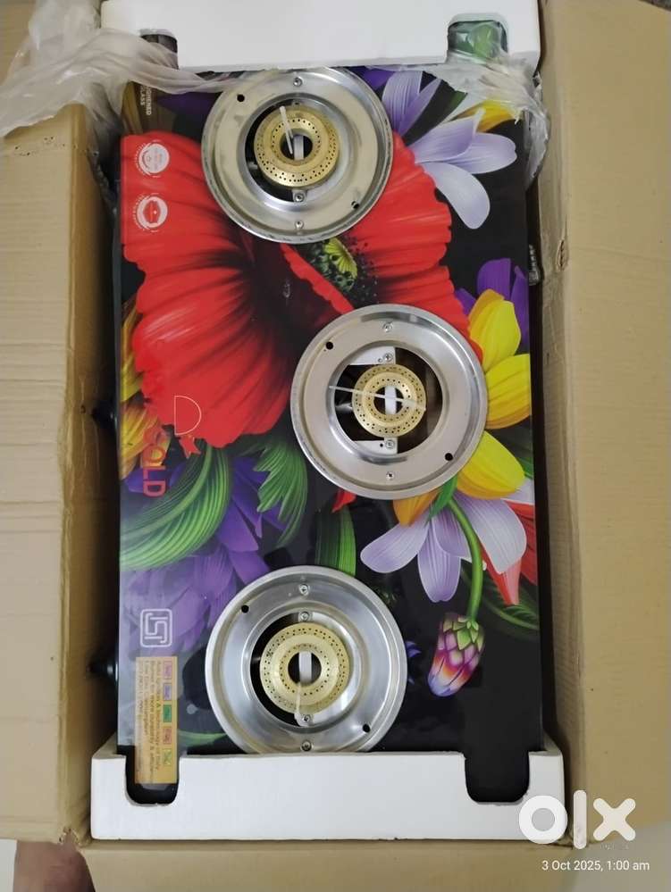 Gas Stove Automatic burner 3 blocks