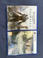 PS5 games Hogwarts Legacy and AC Valhalla