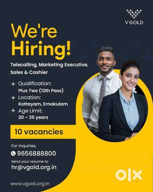 Start your career with V Gold! Multiple vacancies across Kottayam and