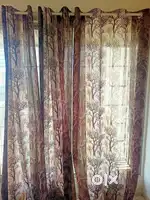 Mattress 2 nos and pillow 2 nos and door curtain 5 nos