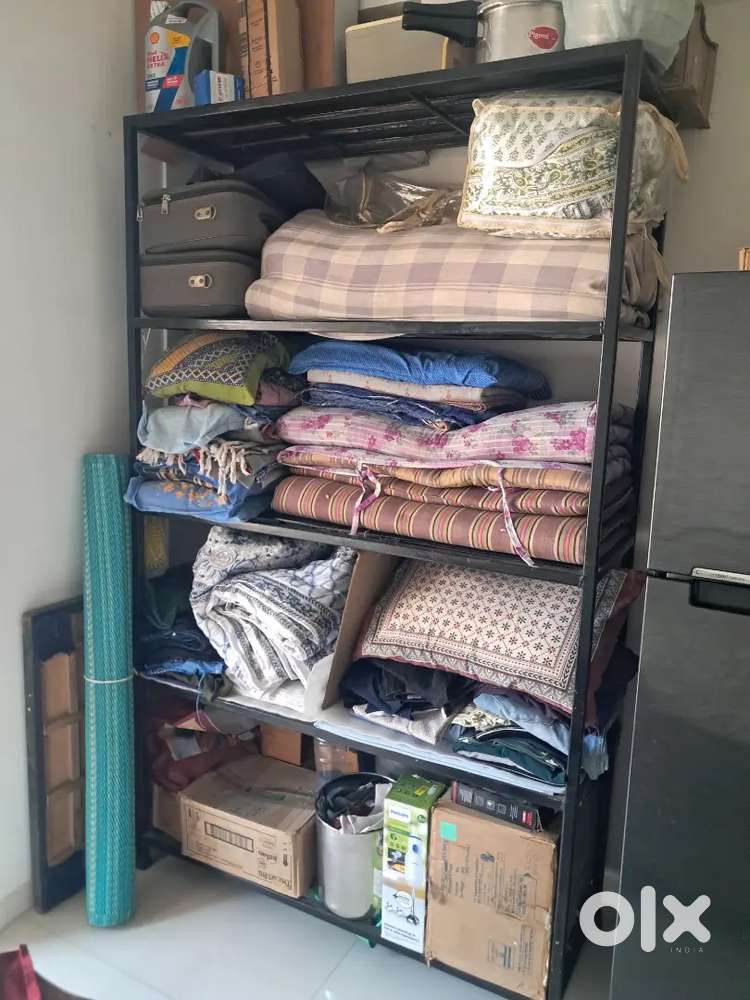 3 Heavy-Duty Iron Racks – 200cm Height, Rust-Free, Excellent Condition