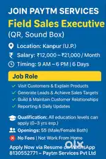 Paytm Soundbox FSE (Field Sales Executive)