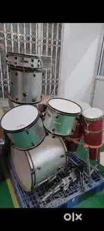 Drum set with stands