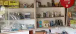 Counter, wall almira and glass stand etc
