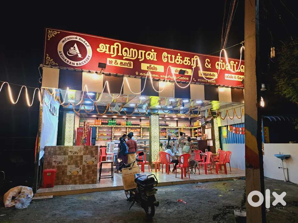 Newly opened backery for sale