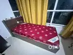 Single bed with box storage w/o mattress