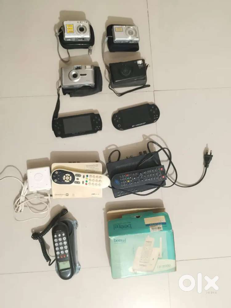 Electronic items(camera,Phone,vedio game, TV modem, Emergency Light