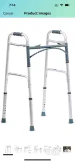 Silver KosmoCare Premium adjustable walker
