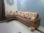 5-seater L-shaped sofa like-new condition