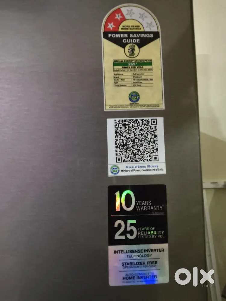 Whirlpool 6th sense INTELLI FRESH refrigerator