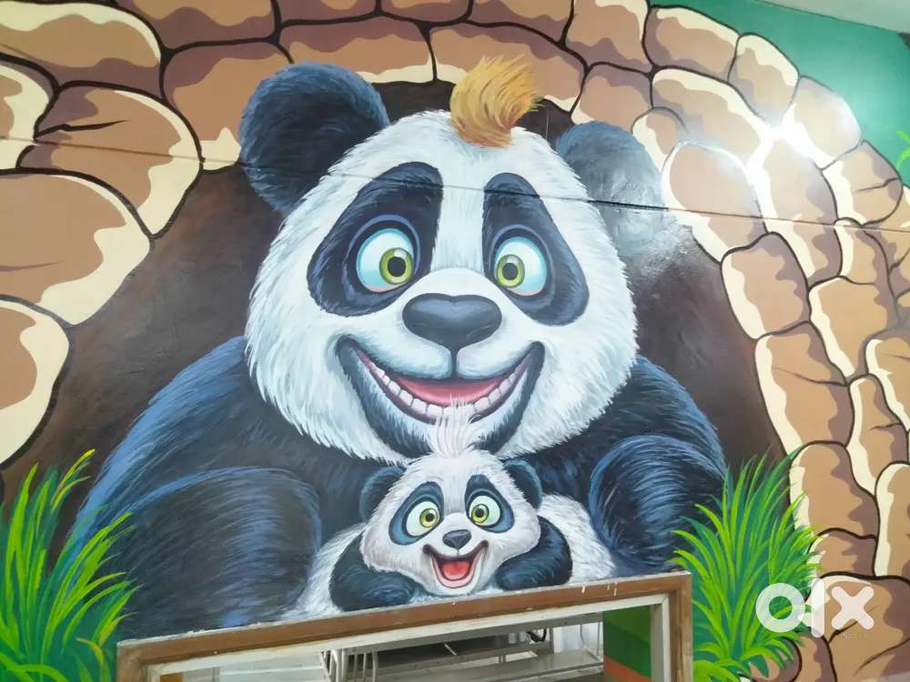 Wall art painting for play school, nursery, kids room wall art