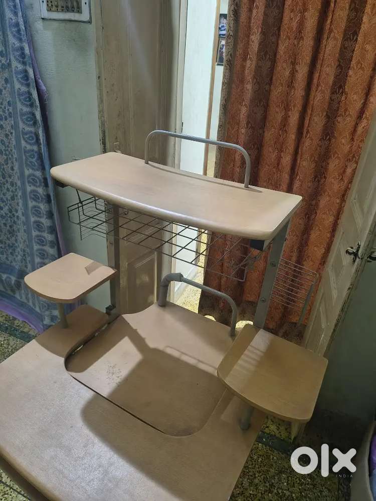 MultiPurpose Computer Table with Shelves & Spacious Study/Work Desk