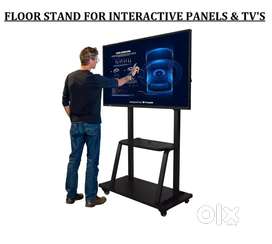 Interactive Panel and TV Trolley Floor Stand for 42inch upto 75inch