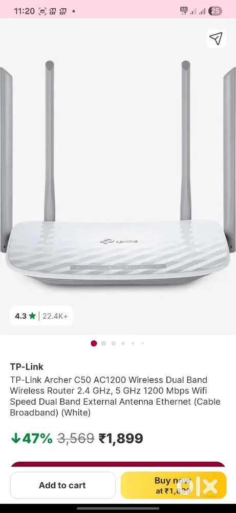 Tp link router just bought 3 days back