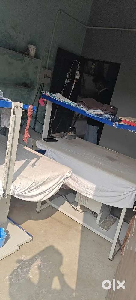 Election steam press with boiler