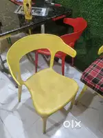 Hotel table, chair, chimney