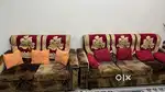 12 Seater Premium Velvet Sofa Set – Solid Wood, Excellent Condition