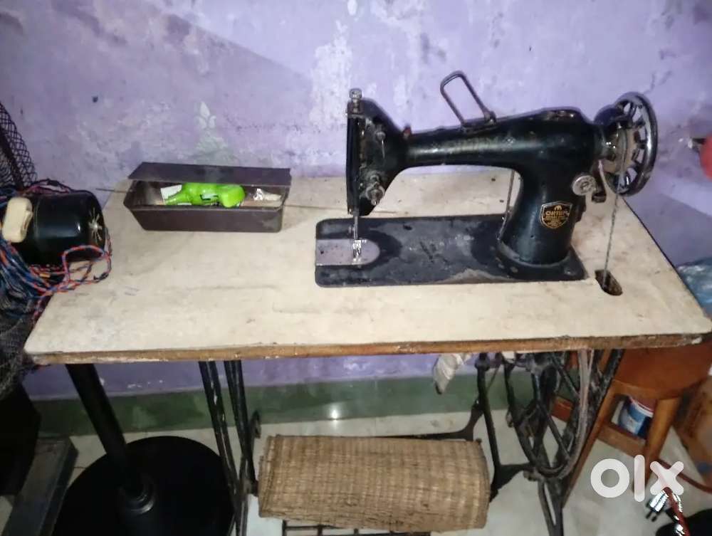 Sewing machine with stand