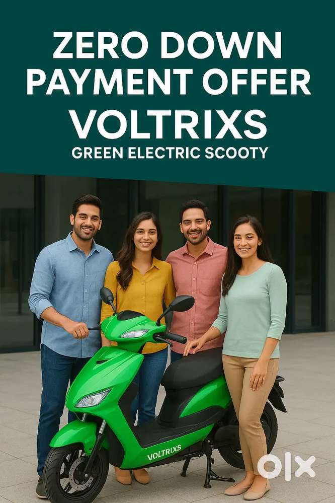 VOLTRIXS GREEN ELECTRIC SCOOTY धमाकेदार ऑफर के साथ