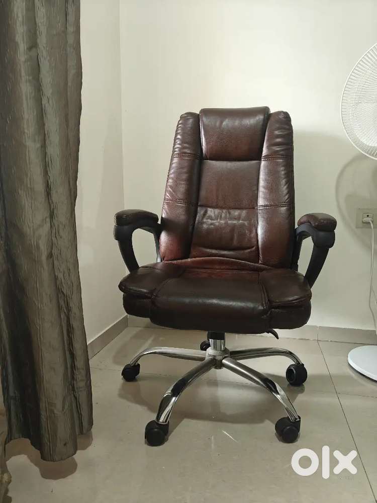 Leather Office chair for sale ..3 years old
