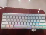 Gaming keyboard with RGB colour light