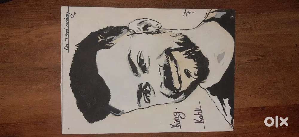 The Virat Kohli's sketch