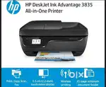 HP Desk jet 3835 All in one Wireless Printer , Scanner , Copy