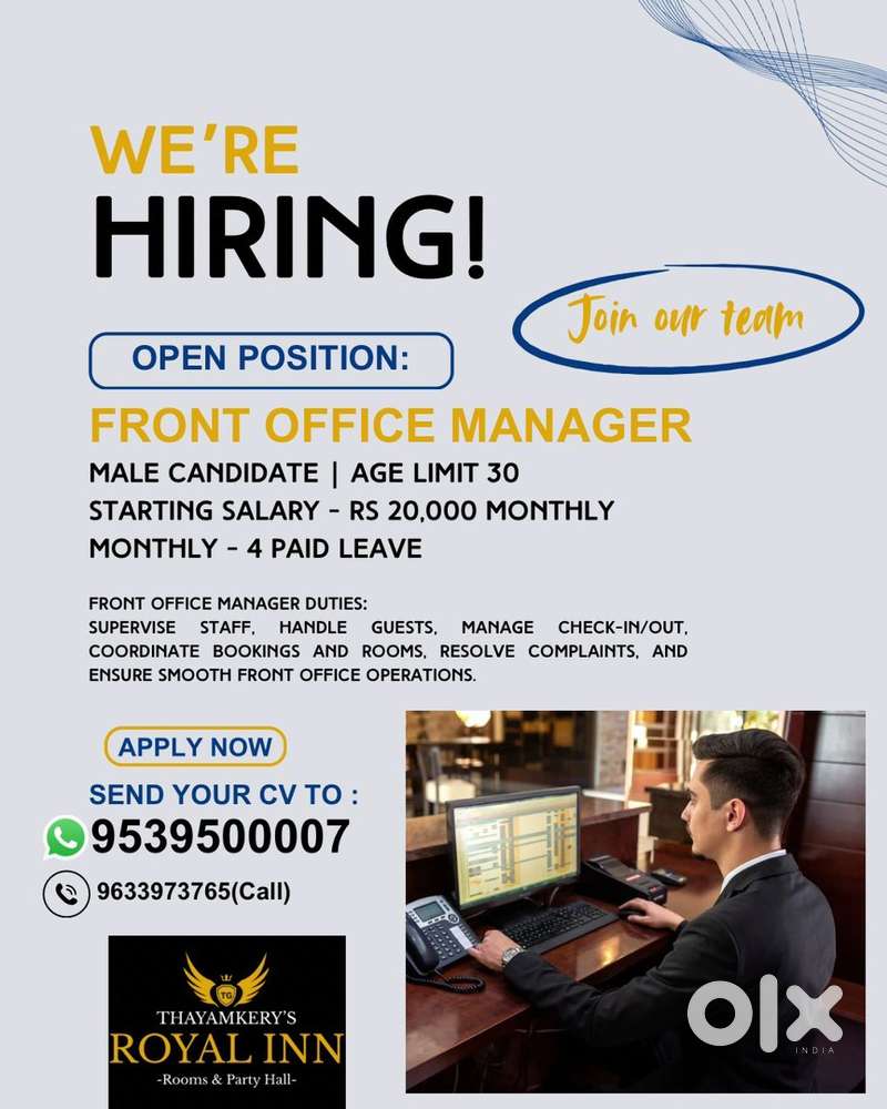 FRONT OFFICE MANAGER