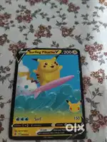 Sufing pikachu card