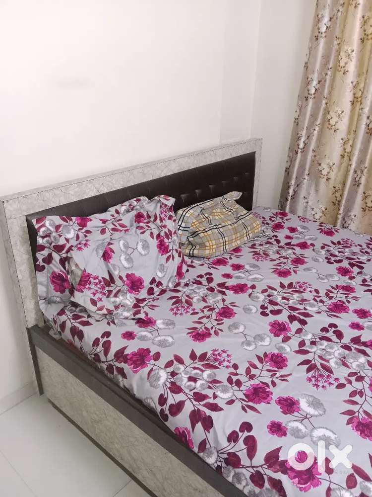 Premium Wooden Bed with Deep Storage + Orthopedic Mattress