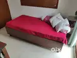 Single bed Diwan + Sleepwell mattress