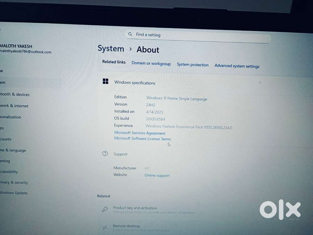 HP Ryzen 11th Gen Laptop